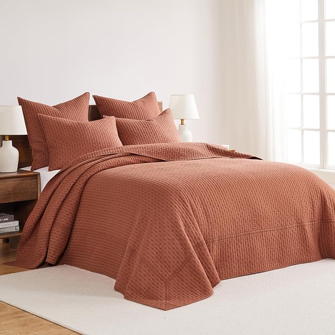 Levtex Home Cross Stitch Reversible Queen Bedspread Set - Image 2