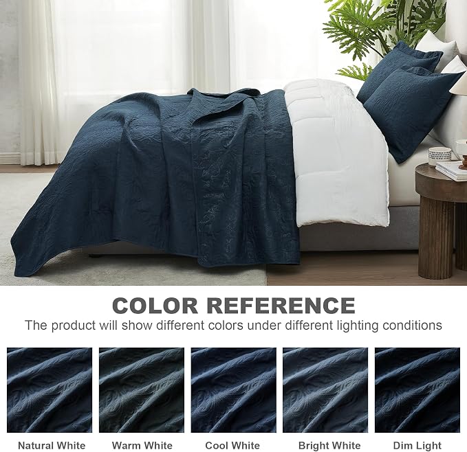 Hansleep Navy Quilt California King Size - Image 6