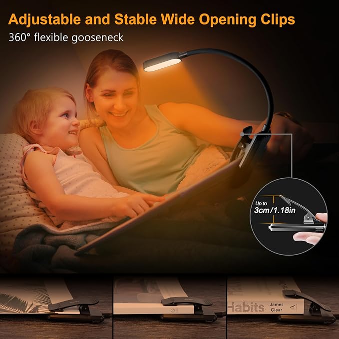 Gritin 16 LED Rechargeable Book Light - Image 5