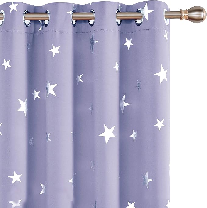 Deconovo Light Purple Blackout Curtains 2 Panel Set by Unknown