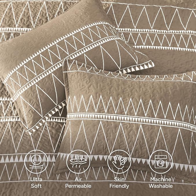 Taupe Quilts Queen Size - Image 5