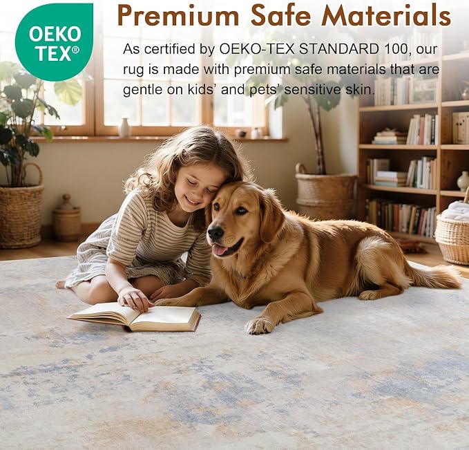 8x10 Ft Large Area Rugs for Living Room, Soft Non-Slip Washable Rugs Modern - Image 5