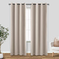 KOUFALL Oatmeal Neutral Blackout Curtains 84 Inches Long by KOUFALL