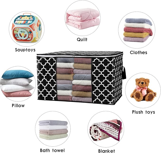 Storage Bags 100L 4Pack Clothes Organization and Storage Containers | Large - Image 4