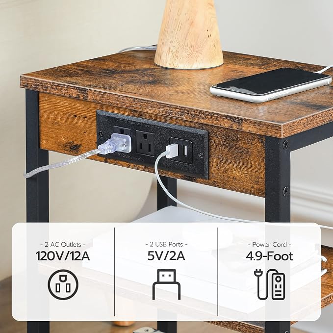 HOOBRO Side Tables Set of 2 - Image 5