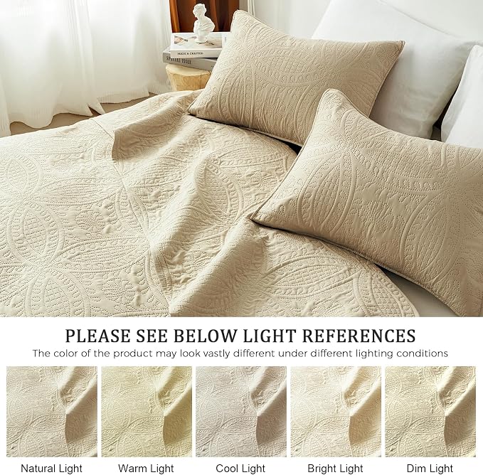 akkialla Twin Quilt Bedding Set, Lightweight Soft Bedspread Coverlet, Modern - Image 5