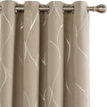 Deconovo Curtains for Living Room, Pattern Blackout Curtains 63 Inches Long | by Unknown