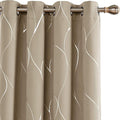 Deconovo Curtains for Living Room, Pattern Blackout Curtains 108 Inch Long | by Unknown