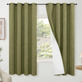 Linen Blackout Curtains 54 Inch by Lajode