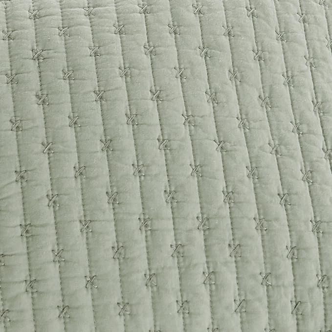 Levtex Home Cross Stitch Reversible King Bedspread Set - Image 8