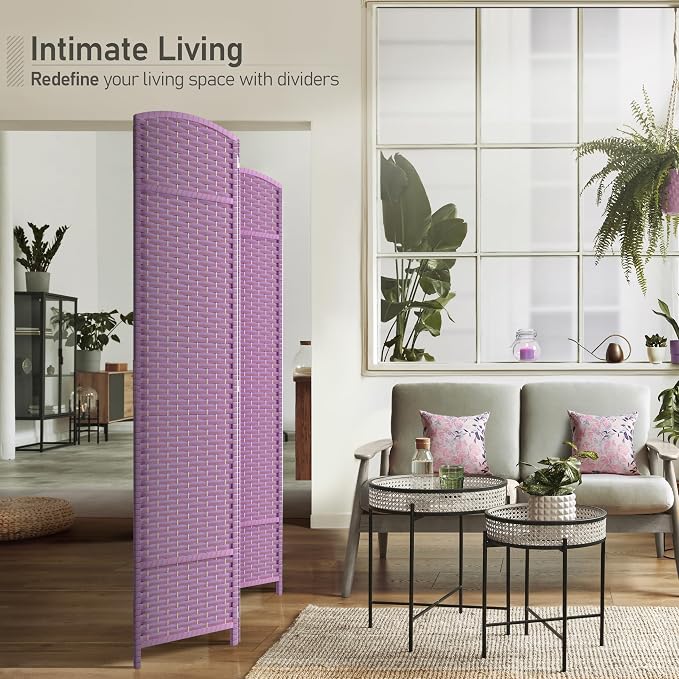 Sorbus 4 Panel Room Divider 6 ft. Tall - Image 4
