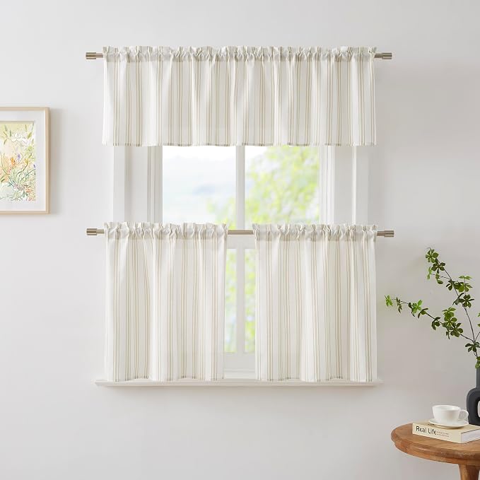 ZJDECOR Cotton Blended Tier Cafe Curtains - Image 7