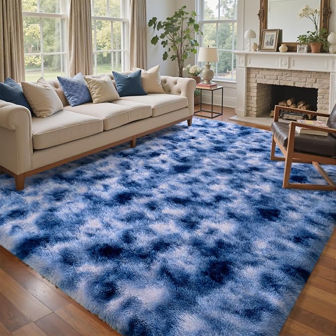 8x10 Ft Extra Large Shag Rugs for Living Room, Ultra Soft Fluffy Furry Area - Image 2