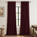 100% Blackout Curtains 90 Inch Length 2 Panels Set by Guken