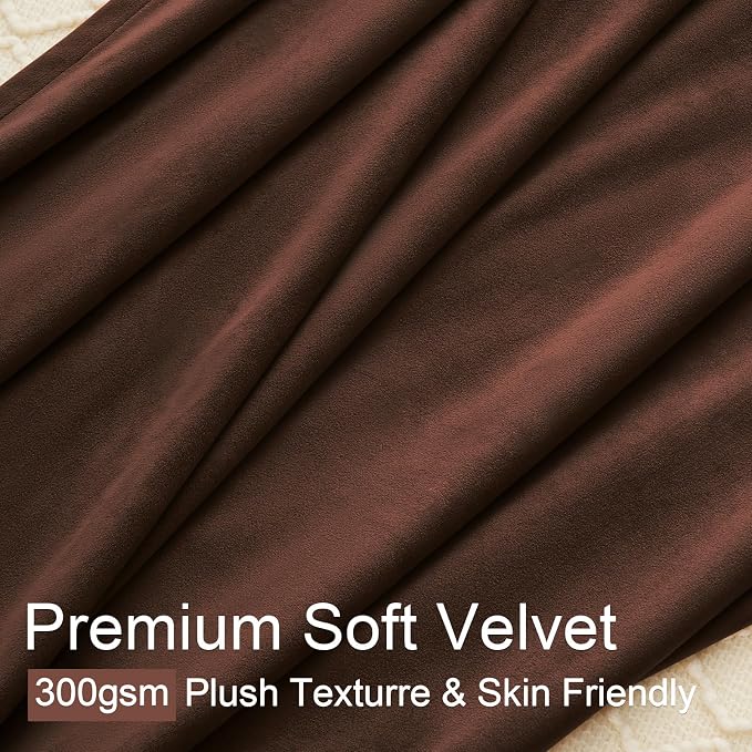 Dark Brown Velvet Curtains 108 Inches Long - Image 3