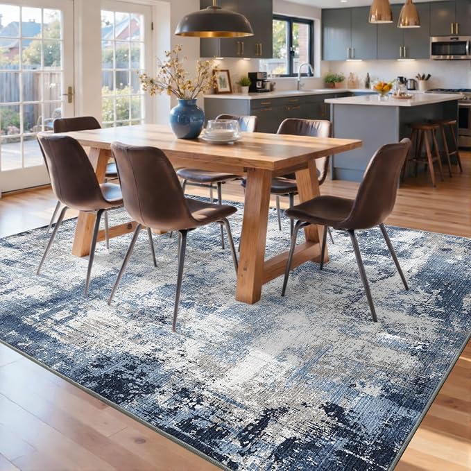 4x6 Ft Area Rugs for Living Room, Soft Non-Slip Washable Rugs Modern Abstract - Image 9