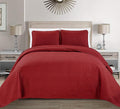 Fancy Collection Embossed Coverlet Bedspread Over Size Set Solid # Austin by Fancy+Linen