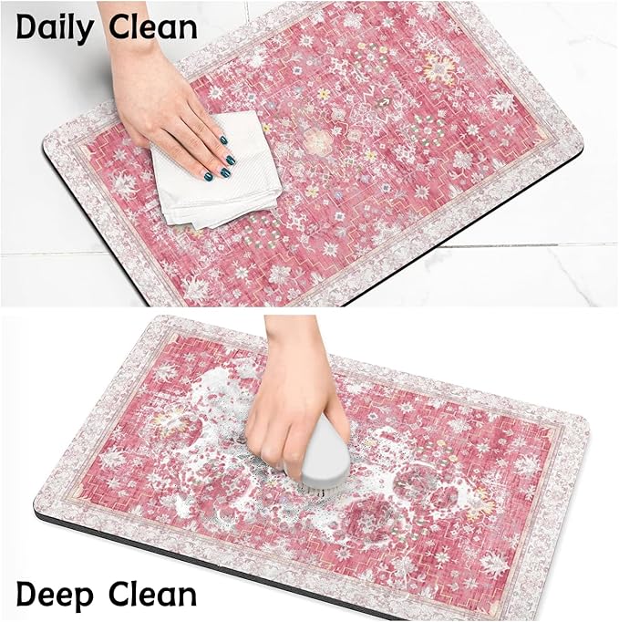 Pet Food Mats for Floor, Absorbent Dog Mat for Food and Water Dispenser Mat, Dog Food Mat Quick Dry Cat Food Mat Pet Supplies