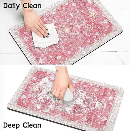Pet Food Mats for Floor, Absorbent Dog Mat for Food and Water Dispenser Mat, Dog Food Mat Quick Dry Cat Food Mat Pet Supplies