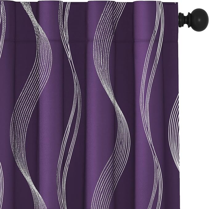 Deconovo Blackout Curtains for Bedroom, 52W x 54L, Short Curtains Sets for - Image 7