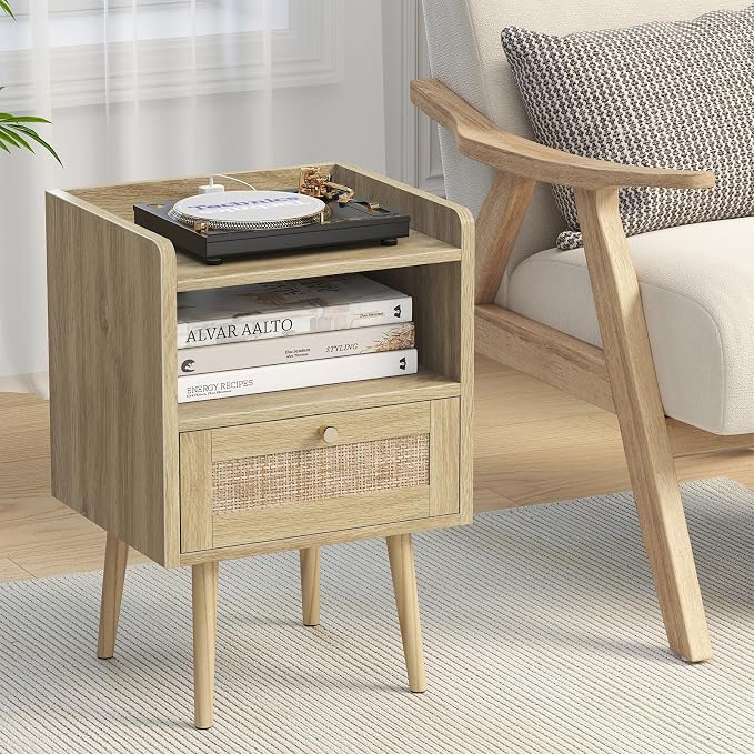 MECHYIN Night Stand Set 2, Nightstands Set of 2 - Image 9