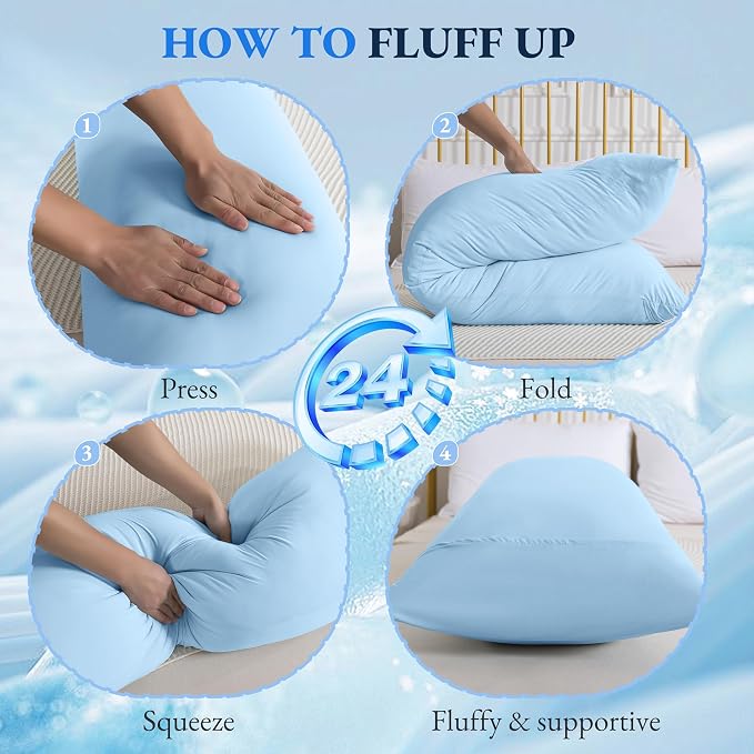 ELNIDO QUEEN Cooling Body Pillow Insert - Image 8