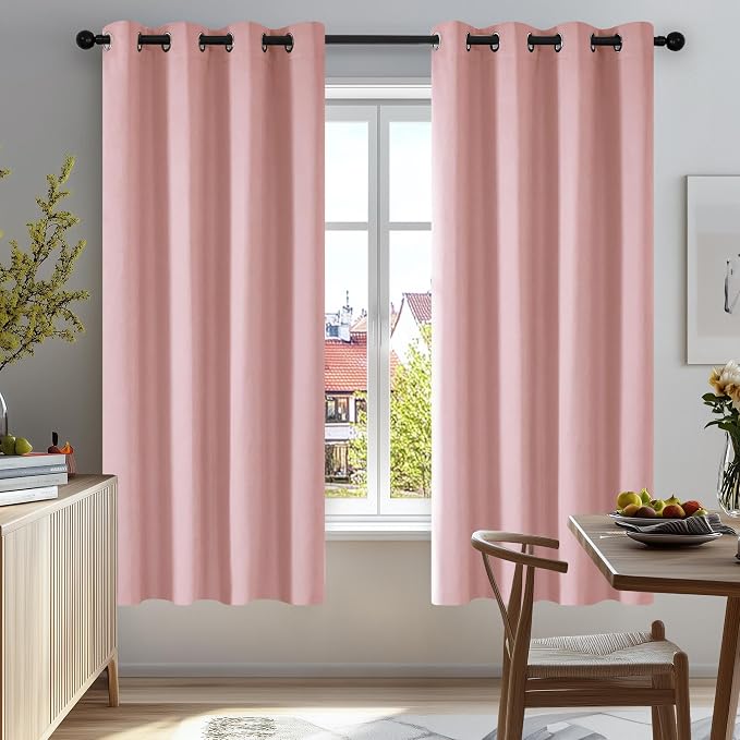 Deconovo Short Curtains for Girl's Nursery, Soundproof Drapes, Thermal Window by Unknown
