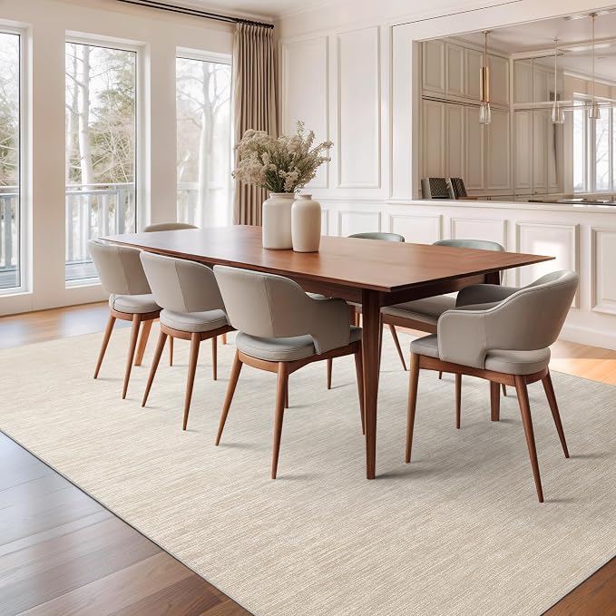 8x10 Area Rugs for Living Room, Large Washable Rug Non Slip Brown | Soft Low - Image 9