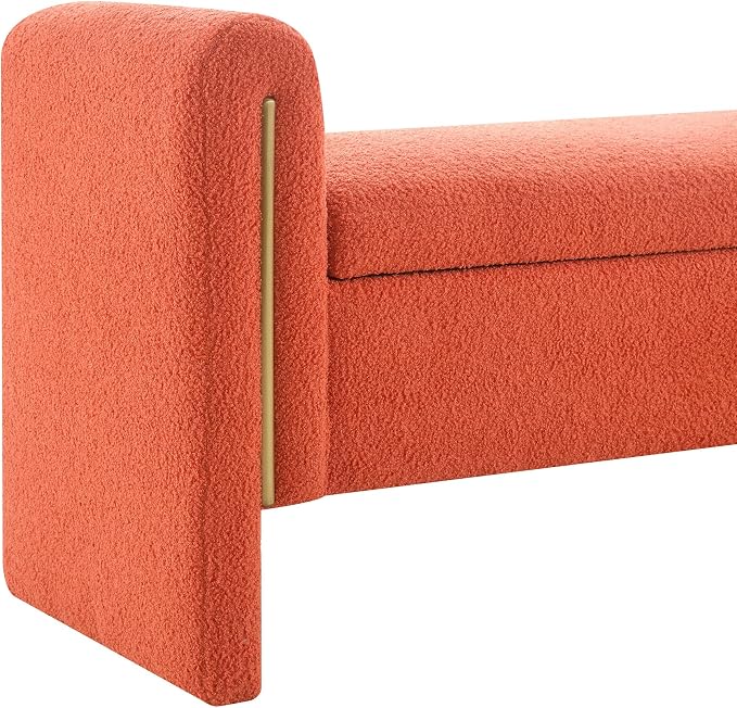 Modern Teddy Fabric Bed End Bench - Image 5