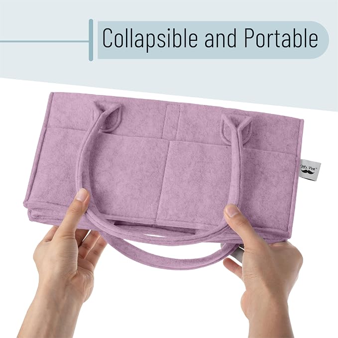 Mr. Pen- Baby Diaper Caddy Organizer, Orchid Mist | Nursery Storage Bin and Car - Image 6