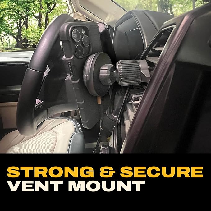 DEWALT Magnetic Phone Holder for Car Kit, Heavy Duty Wireless Charger, Vent Mount, Dash Mount, Charging Mounted Holders Cell Phone Holders for Your Car Accessories for Women Men for iPhone 17 16 15 14