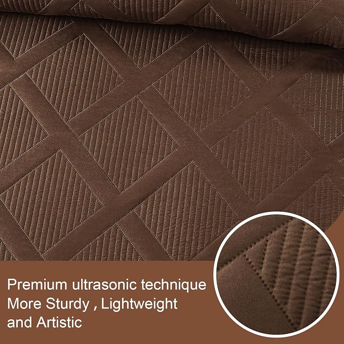 Exclusivo Mezcla Quilt King Size, Modern Striped Pattern, Lightweight Bedding - Image 4