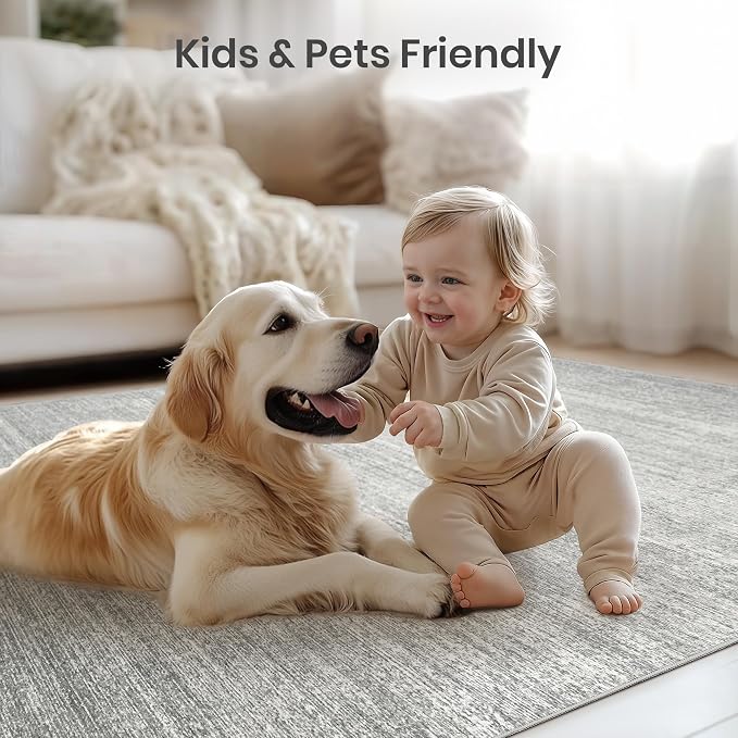 9x12 Area Rug Non Slip, Large Washable Rugs - Image 6