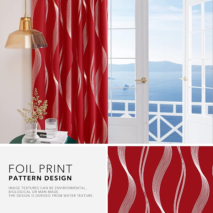 Deconovo Blackout Back Tab Curtains - Image 7