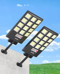 JAYNLT Solar Lights for Outside, 5 Lighting Modes Solar Flood Security Light with Motion Sensor & Dusk to Dawn&Remote, 6500K Street Lamps for Yard Garden,Shop - 2PACK