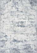 Area Rug Living Room: 4x4 Modern Washable Soft Carpet Blue Grey | by FXRHLP