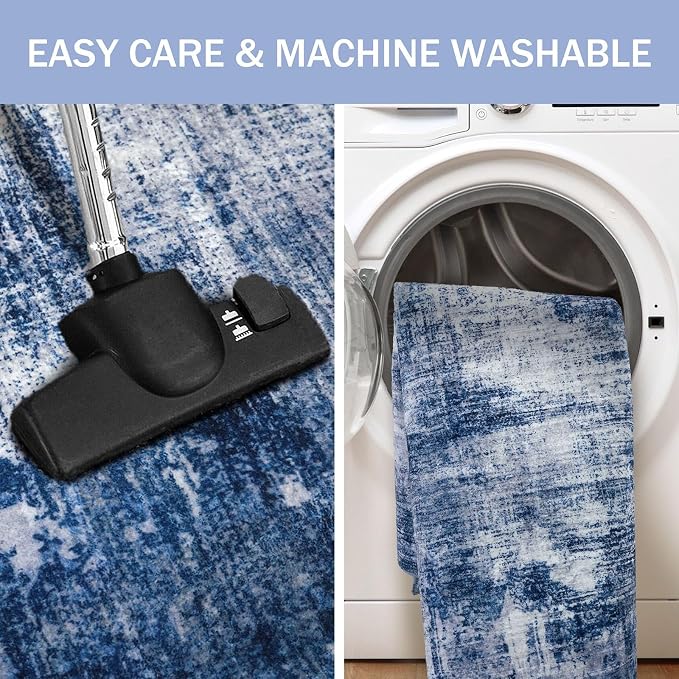 Abstract Area Rug 3x4 Ft Washable Rugs - Image 3