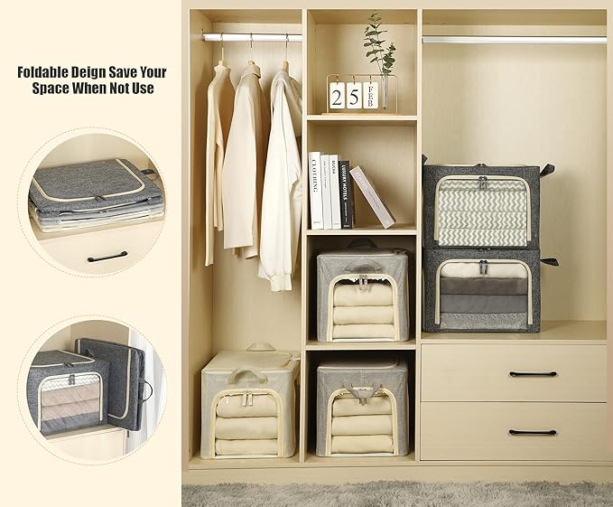 3 Openings Clothes Storage Bins - Image 5
