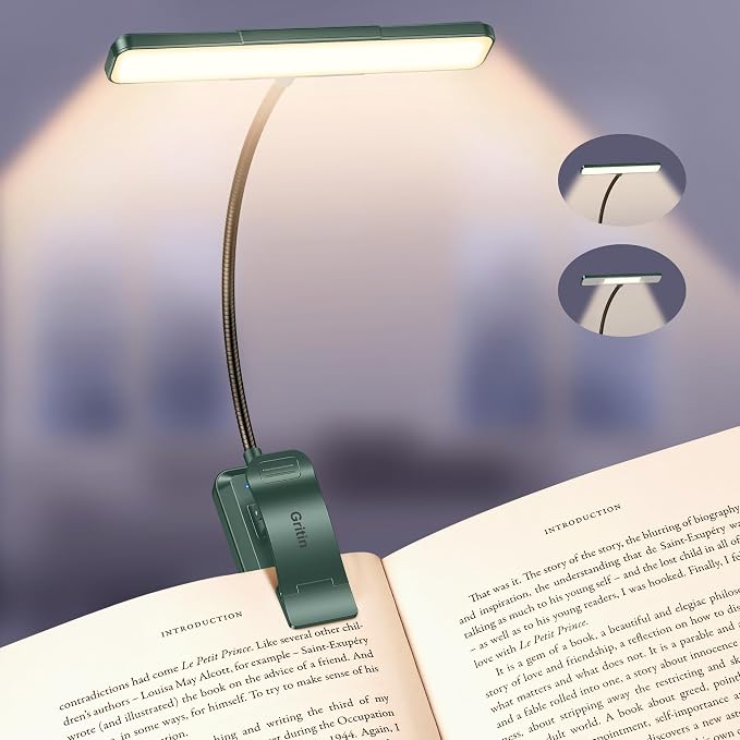 Gritin 2026 Gen 2 Book Light for Reading- 32 Eye Caring Full Spectrum LED | 5 by Gritin
