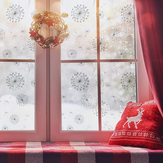 Window Privacy Film 4D Decorative Stained Glass Window Sticker Non-Adhesive - Image 6