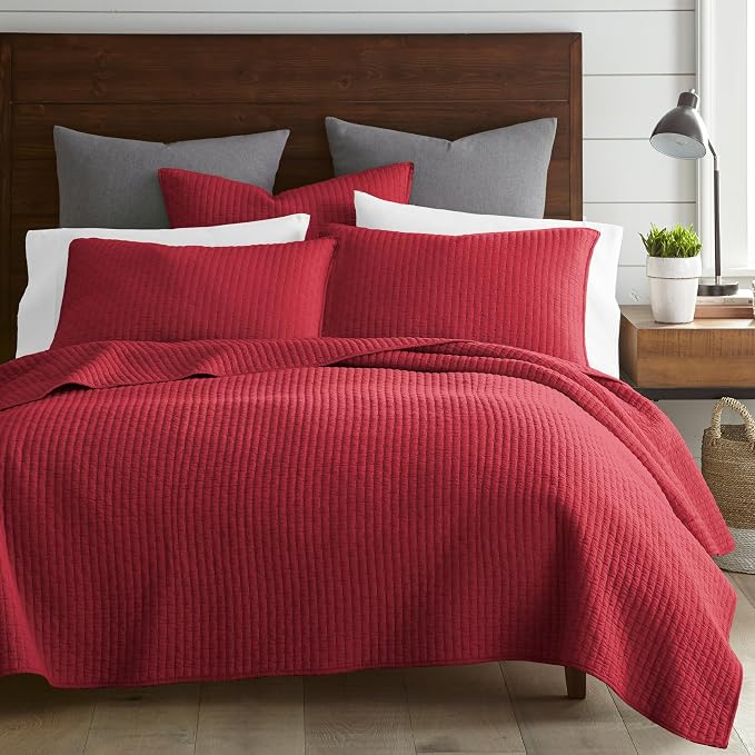 Levtex Home Cross Stitch Reversible Full/Queen Quilt Set - Image 2