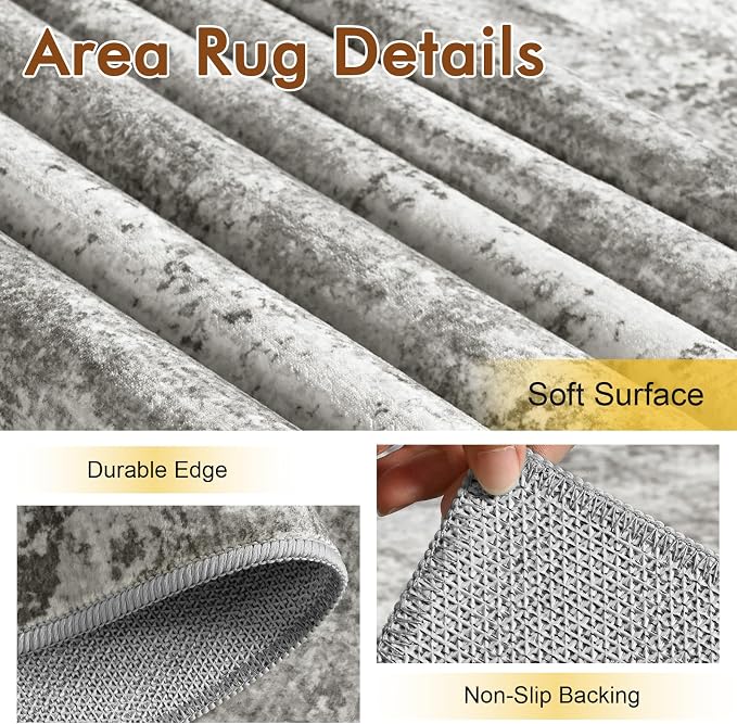 8x10 Ft Large Abstract Area Rugs - Image 6