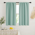 RYB HOME Blackout French Door Window Curtain Coverings, Rod Pocket | Thermal by RYBHOME