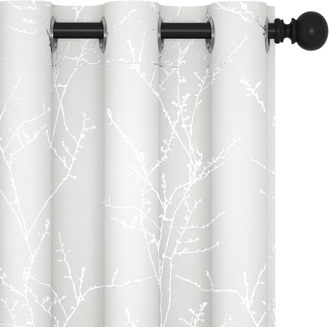 Deconovo Living Room Curtains 63 Inches Long, Thermal Insulated, Room Darkening by Unknown