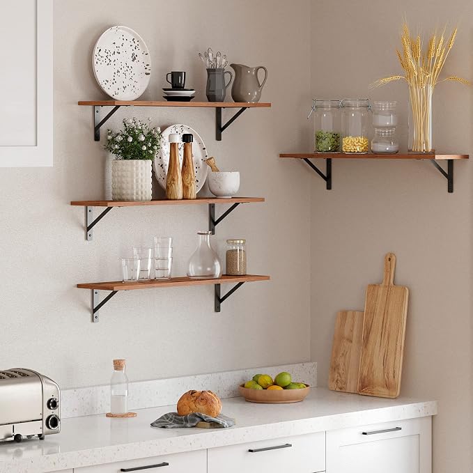 Long Wall Shelves, 31.5" Wall Mounted Shelves - Image 5