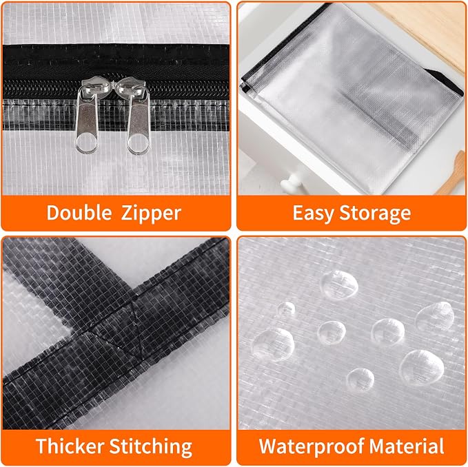 TasticTotes 6 Pack Clear Storage Bags - Image 3