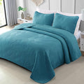 Exclusivo Mezcla Ultrasonic Full Queen Quilt Bedding Set, Teal | Lightweight by ExclusivoMezcla