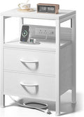Lazzanto Night Stand with Charger Station by Lazzanto