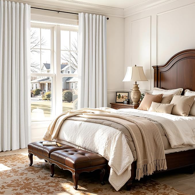 Joywell 100% Blackout Linen Curtains - Image 8