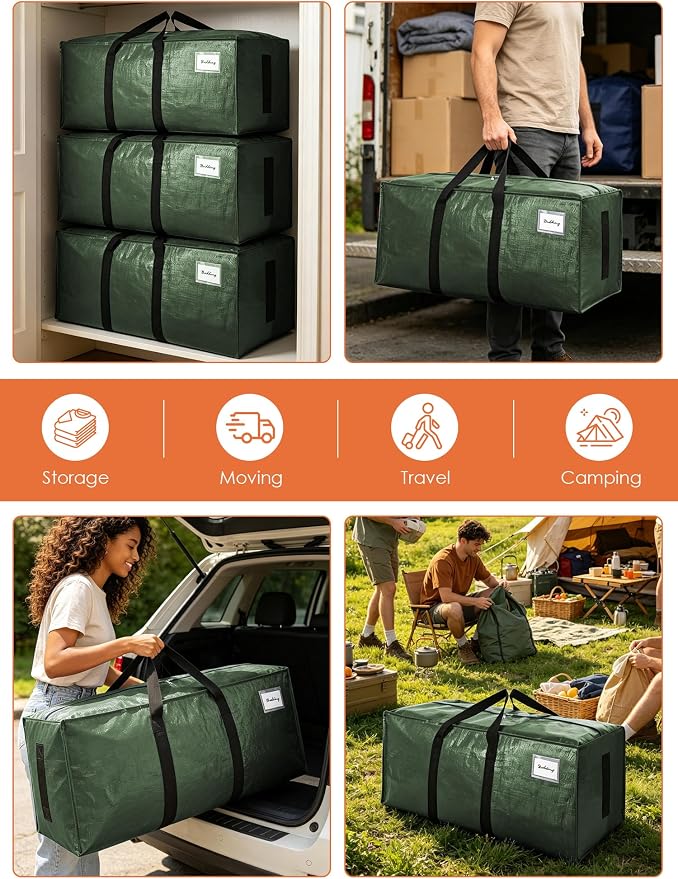 SWEET DOLPHIN 12 Pack 200LB Heavy-Duty Moving Bags - Image 6